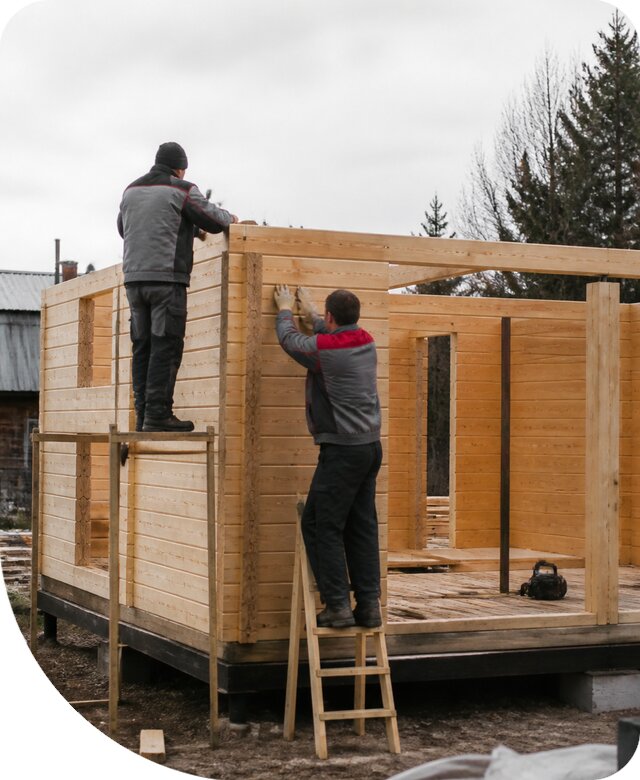Строительство построек из бруса под ключ в Бирске недорого