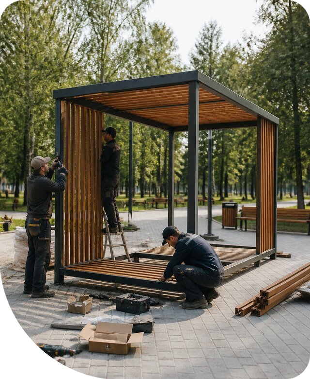 Изготовление и монтаж МАФ для парков под ключ в Бирске